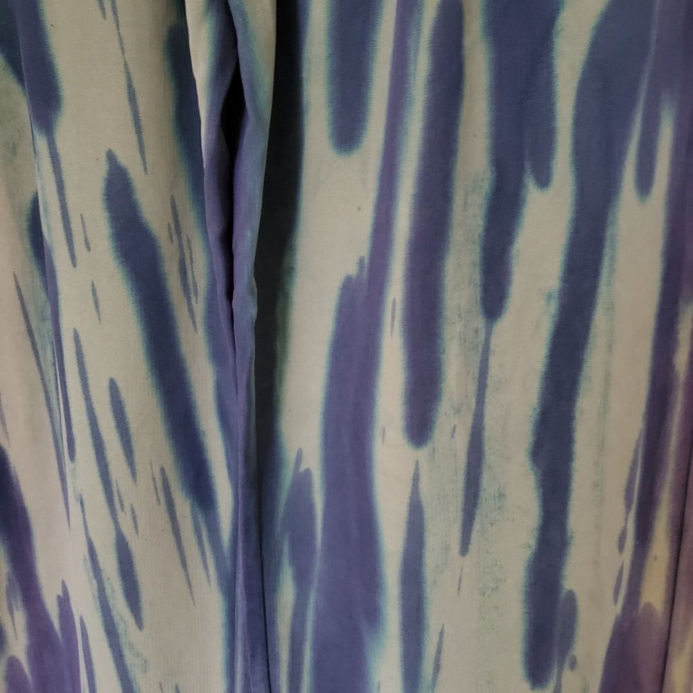 Tommy Bahama Silk navy blue white gray ivory summer dress pants 34 large striped - Picture 6 of 12